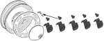 Hub Cap Clip and Rivet Kit, T1/T2/T3/Ghia