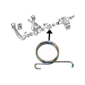 BRAKE PEDAL RETURN SPRING - Beetle/Ghia/T3 1968 to 1979