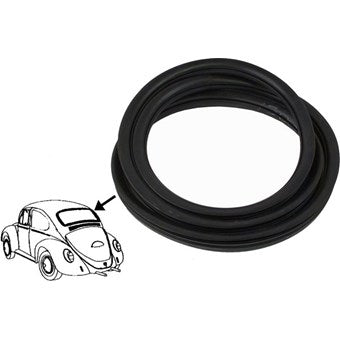 WINDOW SEAL REAR, FOR TRIM - Beetle 1965 to 1971