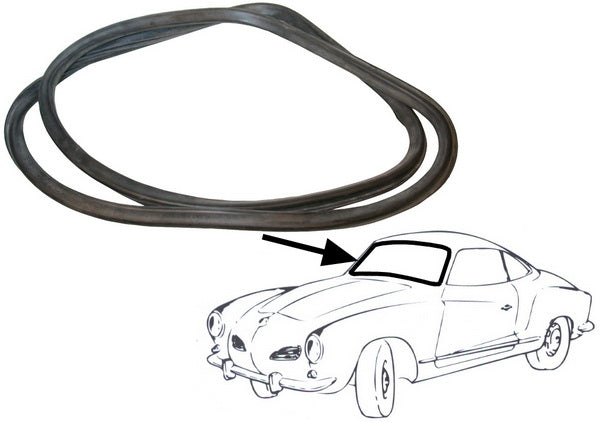 Windscreen Seal, Cal look - Karmann Ghia 1966 to 1974