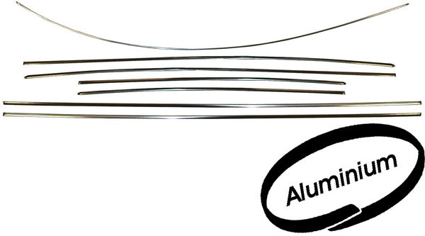 BODY TRIM SET - Beetle 1968-72, Aluminum or Polished stainless steel