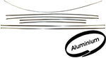 BODY TRIM SET - Beetle 1968-72, Aluminum or Polished stainless steel