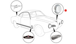 Ghia front emblem seal 1960-74