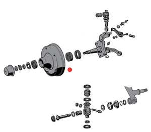 Front Wheel Bearing INNER , Kombi 1964-79