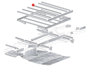 Floor Support Top Hat Section, Kombi 1959-67 and 6th for 68-79