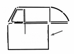 Door Seal, CONV Beetle 1950-79