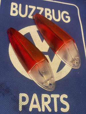 Side Marker Lens Orange/Red avl, Type 3 1962-73