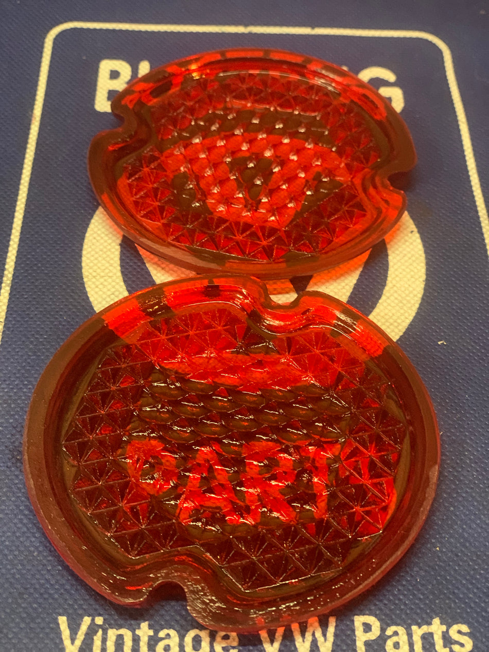 Tail Light Lens PAIR, Kombi 1958-61