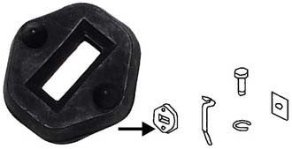DOOR CHECK STRAP SEAL - Beetle 1956 to 1979