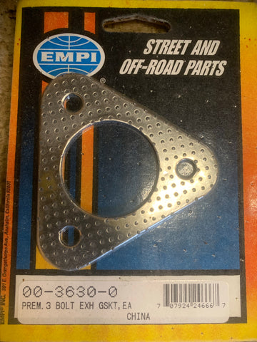 Small 3-Bolt Muffler Flange Gasket