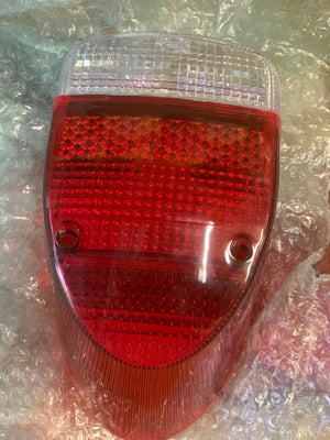 Tail Light Lens CLEAR/RED, Beetle 1968-72