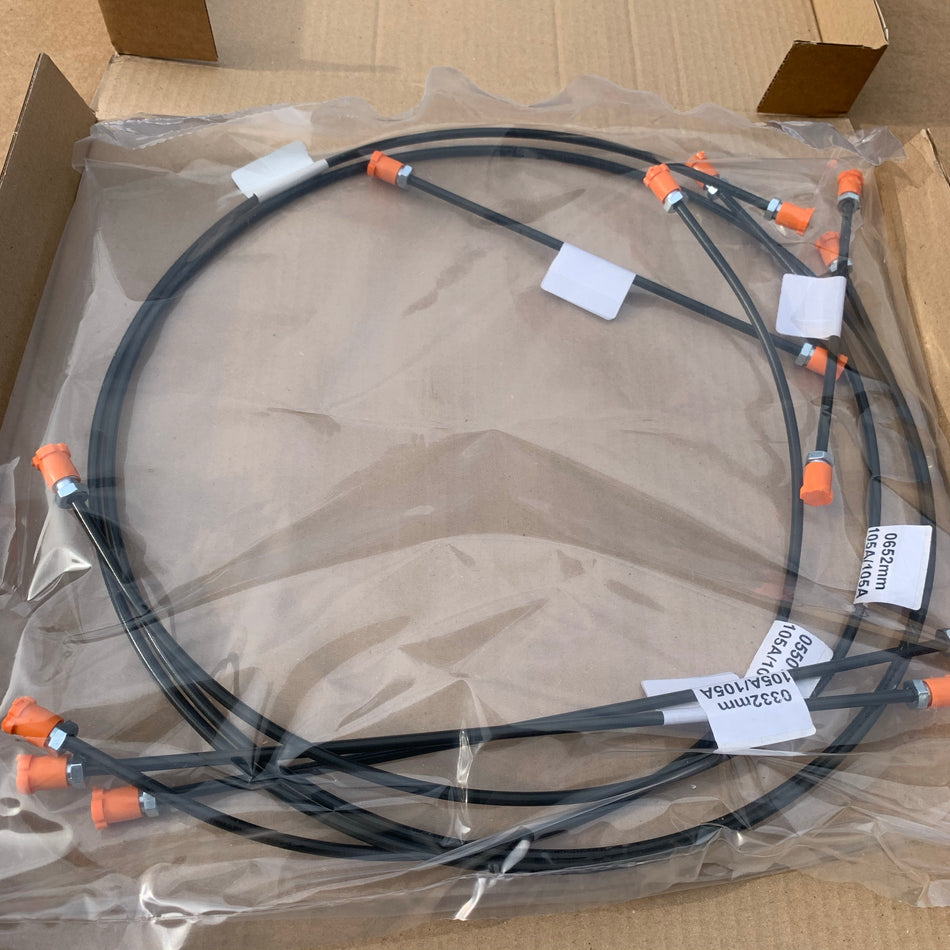 Steel Brake Line Kit, Beetle 1967-69