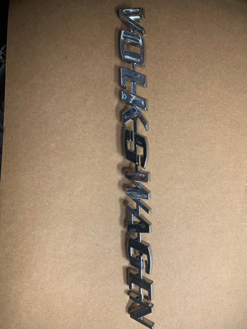 "Volkswagen" Script Badge PLASTIC