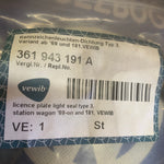 Number Plate Light Seal, Type 3 S/B 1968-73