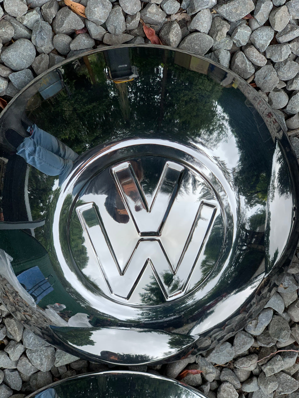 Hub Cap stainless VINTAGE, Large logo Pre 1952 Style