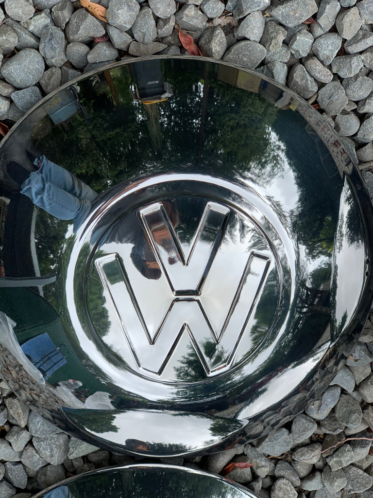 Hub Cap Single VINTAGE Large logo Pre 1952 Style Buzzbug VW Parts