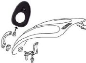 BONNET HANDLE SEALS - Beetle/Ghia 1967 to 1985