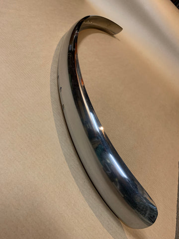 Euro Blade REAR Bumper Chromed  STAINLESS STEEL, Beetle 1955-67