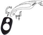 BONNET HANDLE SEALS - Beetle/Ghia 1967 to 1985
