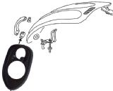 BONNET HANDLE SEALS - Beetle/Ghia 1967 to 1985