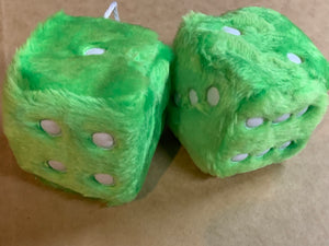 Fluffy Dice, BLACK/GREEN/WHITE