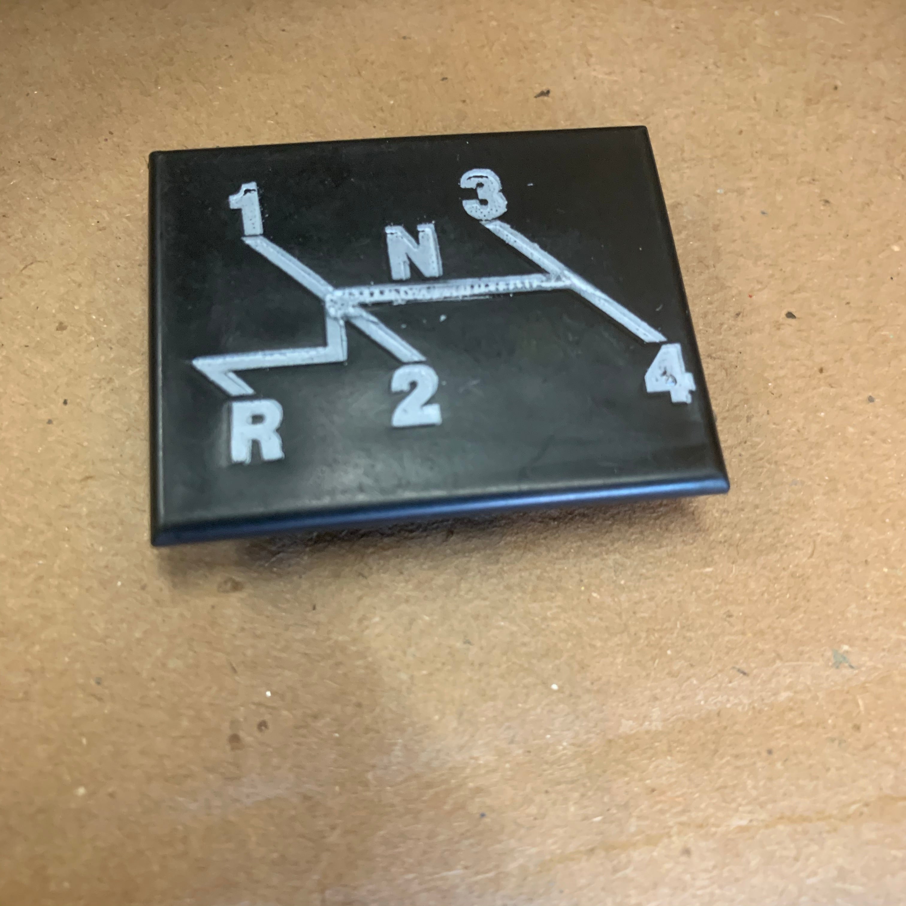 Gear Shift Pattern - Dash, Super Beetle – Buzzbug VW Parts