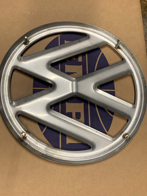 NOSE BADGE 10 INCH, STAINLESS STEEL- Kombi 1968 to 1972