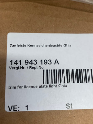Number Plate Light Trim, Karmann Ghia