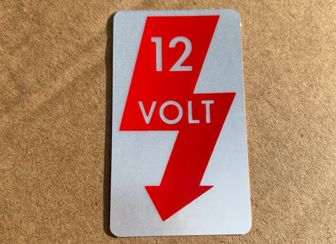 '12 V' Door Pillar Sticker VW