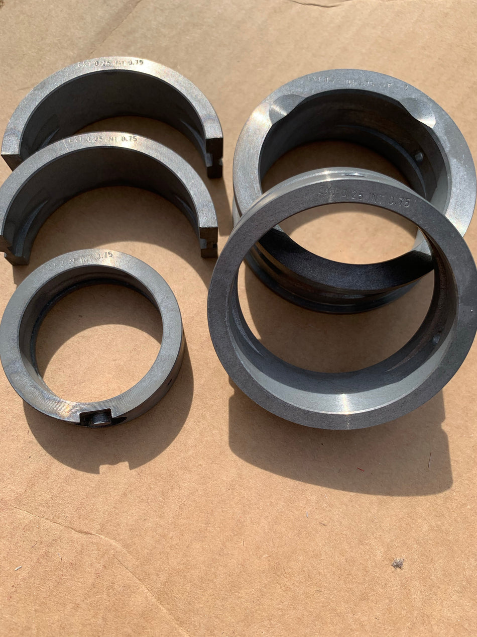 MAIN BEARINGS, Type 1 CR 0.25 / C 0.75 / T -2mm