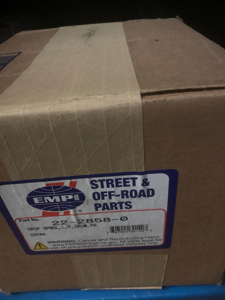 Drop Spindle, Link Pin, Drum Brake, Beetle/Ghia to 67 