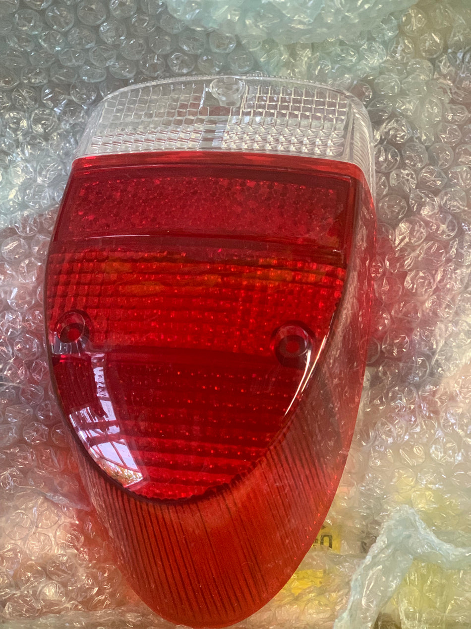 Tail Light Lens CLEAR/RED, Beetle 1968-72