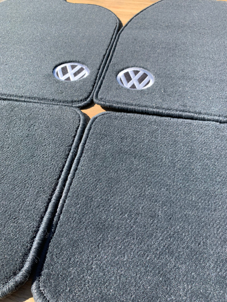 FLOOR MATS, RHD VW, BLACK