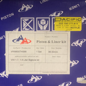 Piston Kit, 96mm 1.7/1.8L type 4