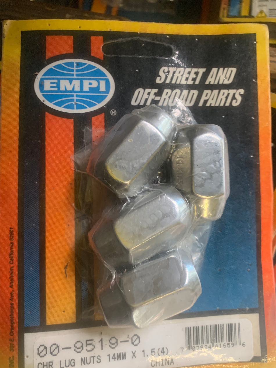 Chrome Wheel Nuts 14mmx1.5 (x4)