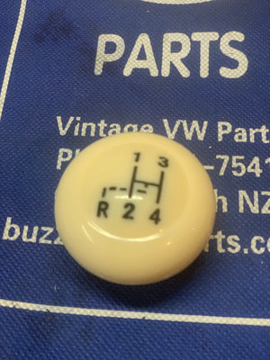 Shift Knob vintage speed style IVORY 12mm