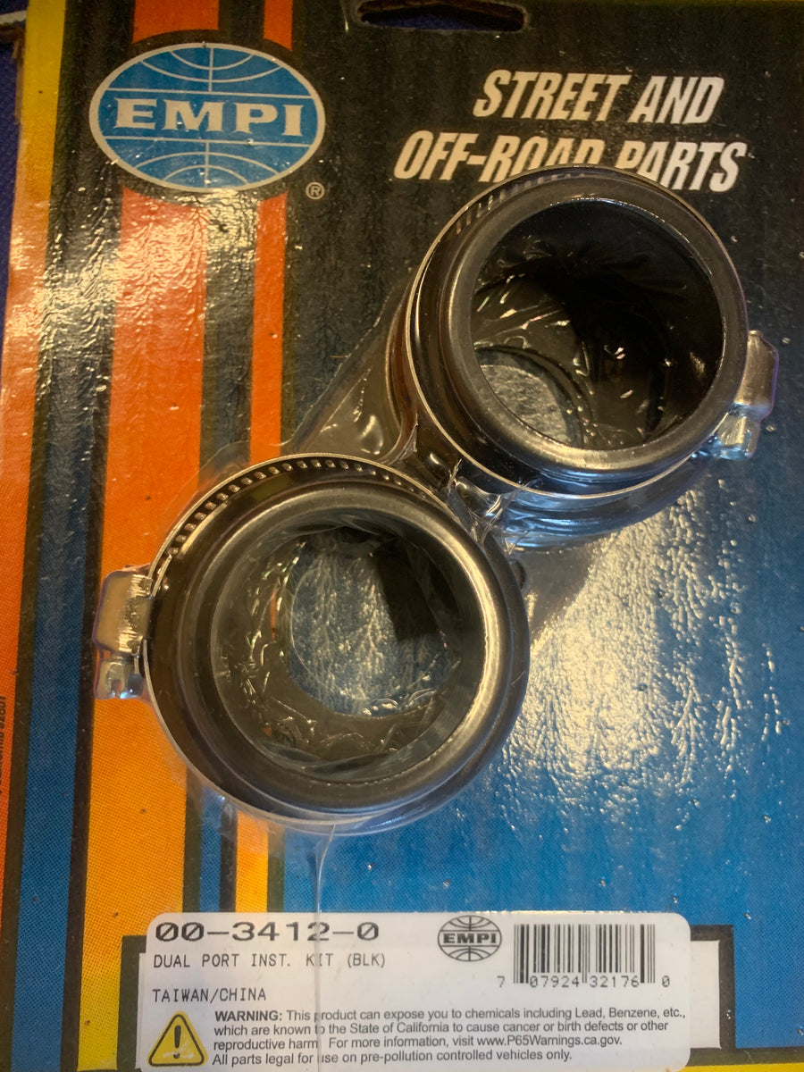 Vw Dune Buggy Parts EMPI Black Dual Port Installation Kit For VW Dune Buggy, Baja, Bus, Ghia - Vintage Air-Cooled Part Dual Plane Intake Manifold - Foto 9