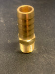 STRAIGHT BRASS FUEL FITTINGS, MALE 1/4" NPT X 1/2" BARBED