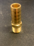 STRAIGHT BRASS FUEL FITTINGS, MALE 1/4" NPT X 1/2" BARBED