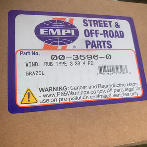 Window Rubber Kit, Type 3 squareback CAL LOOK 1964-73