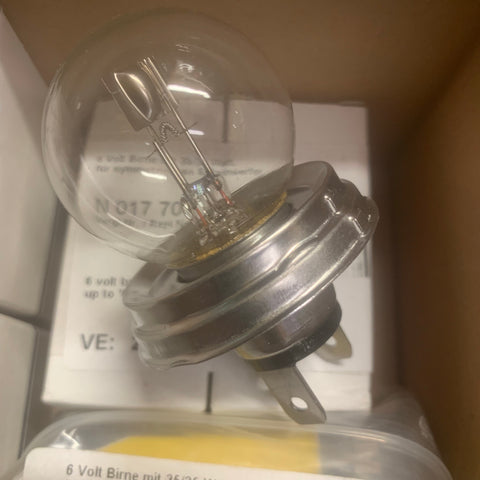Headlight Bulb 410 6v 45/40W w/P45T Fitment Base