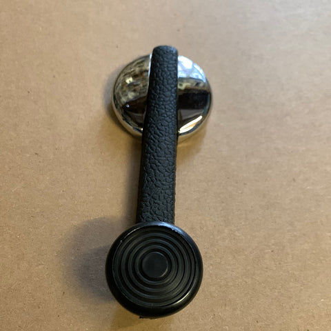 Window Winder Handle, Chrome/Black Knob