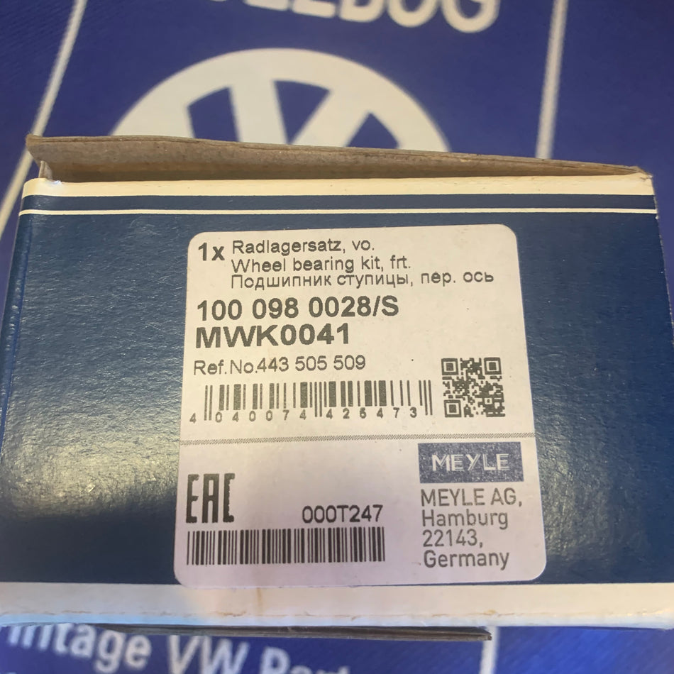 FRONT Wheel Bearing Kit, Type 25 1984-91