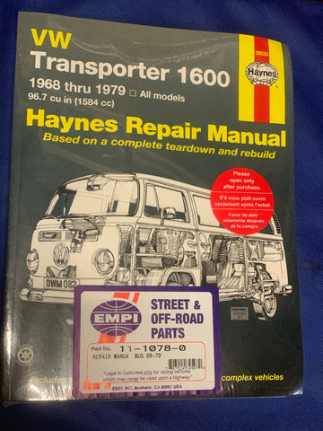 Haynes Manual, Bus 1968-79