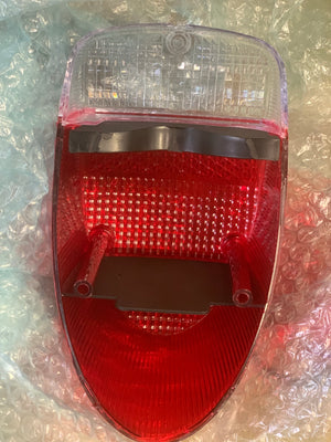 Tail Light Lens CLEAR/RED, Beetle 1968-72