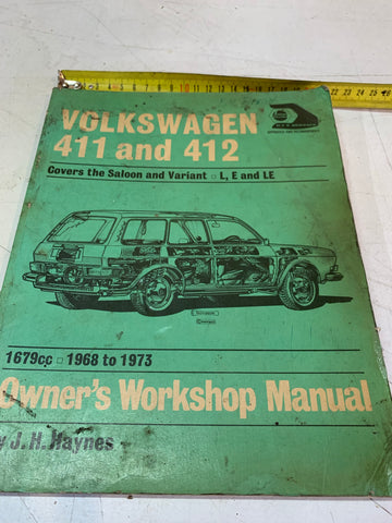 USED Workshop Manual, 411 / 412 1968-1973