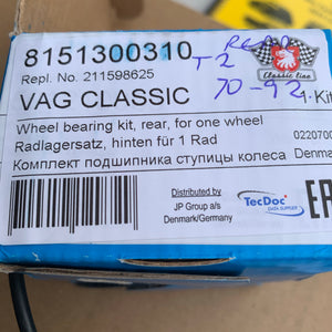 REAR WHEEL BEARING KIT - Kombi 1971-92