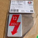 '12 V' Door Pillar Sticker