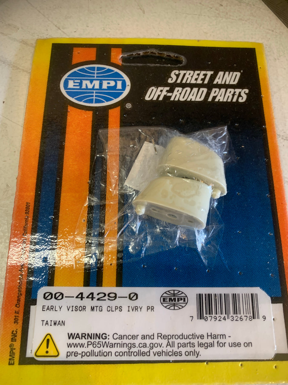 Sun Visor Clips, IVORY Early VW