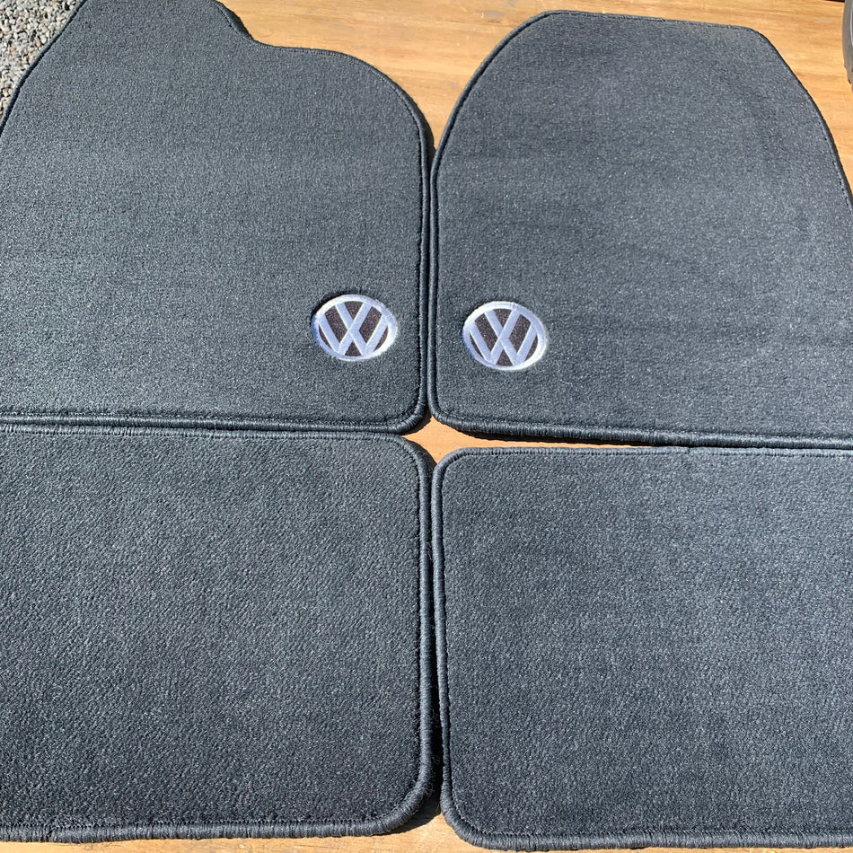 FLOOR MATS, RHD VW, BLACK